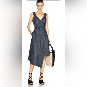 ALEXIS DENIM WRAP DRESS